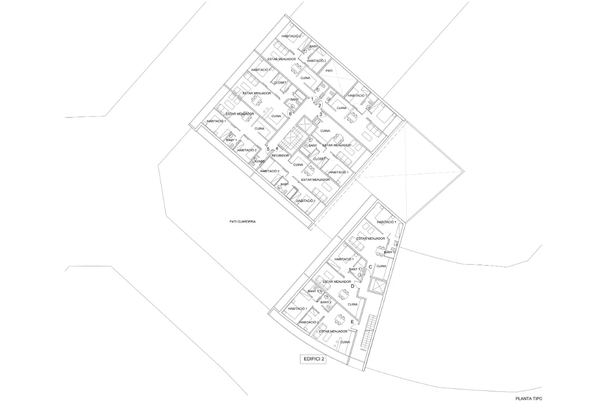 Conjunt habitatges Peru - Alella, estudi Prat & Simó