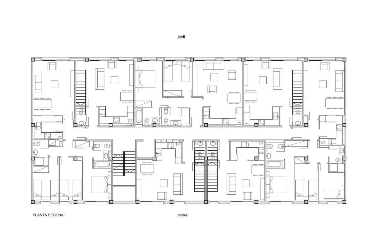 Edifici 15 habitatges Sant Pau de Segúries, estudi Prat & Simó