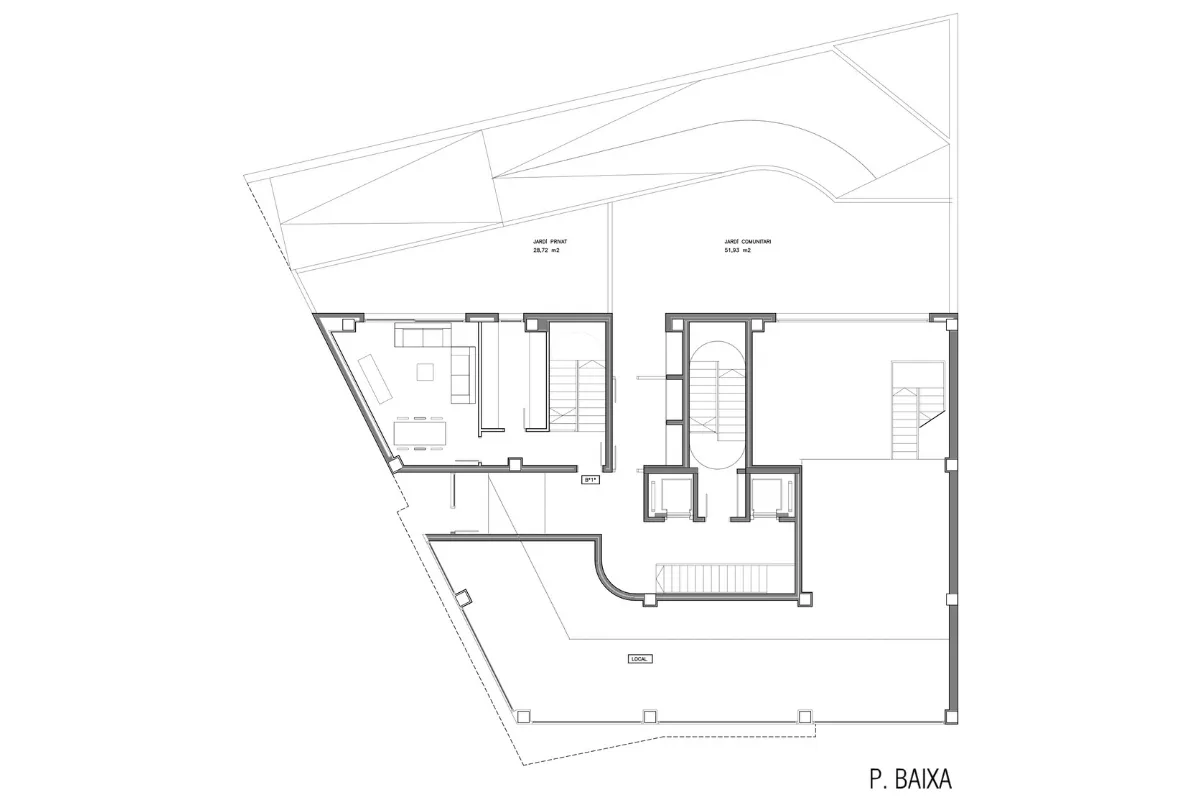 Edifici 22 habitatges Barcelona, estudi Prat & Simó