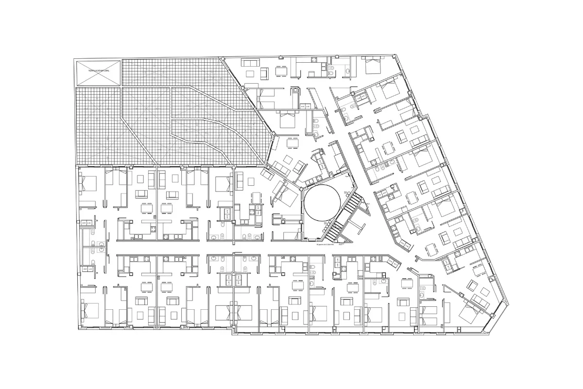 Edifici 46 habitatges Bellpuig, estudi Prat & Simó