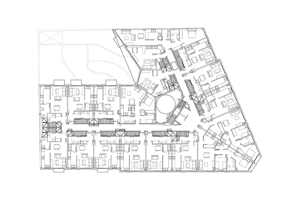 Edifici 46 habitatges Bellpuig, estudi Prat & Simó