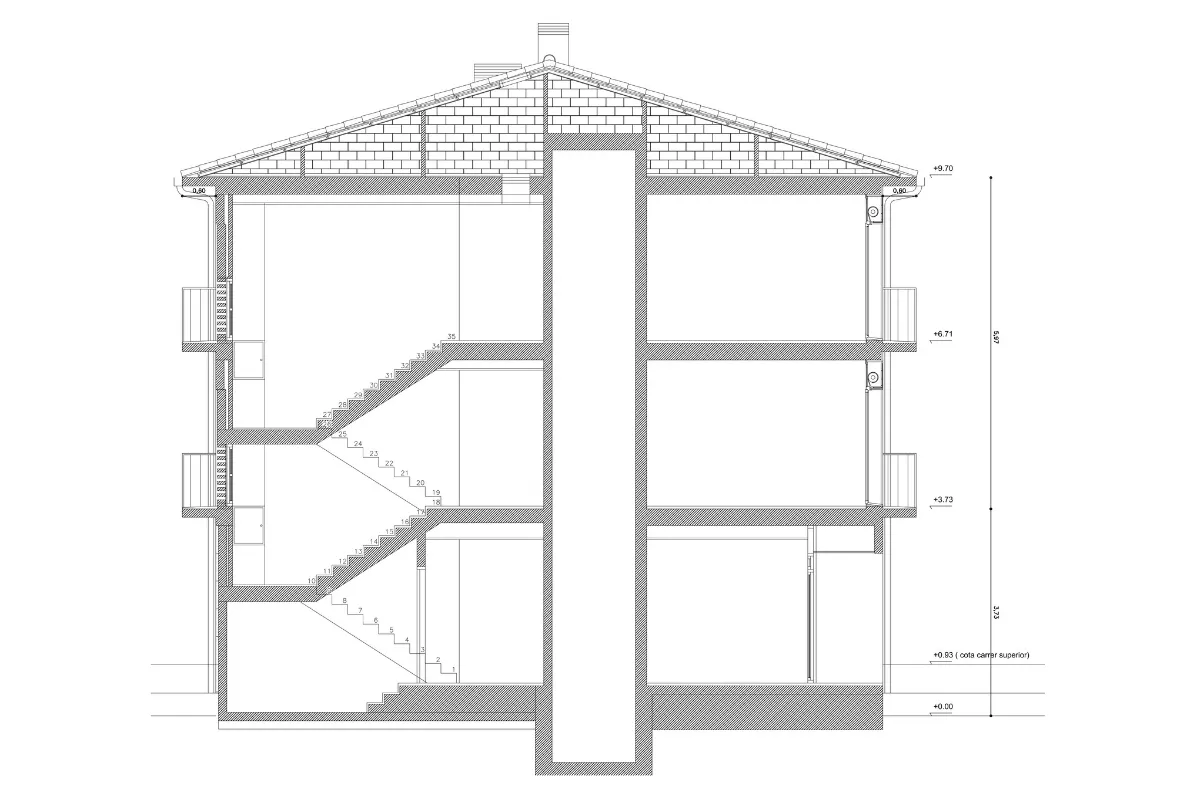 Edifici 8 habitatges Sant Joan de les Abadesses, estudi Prat & Simó