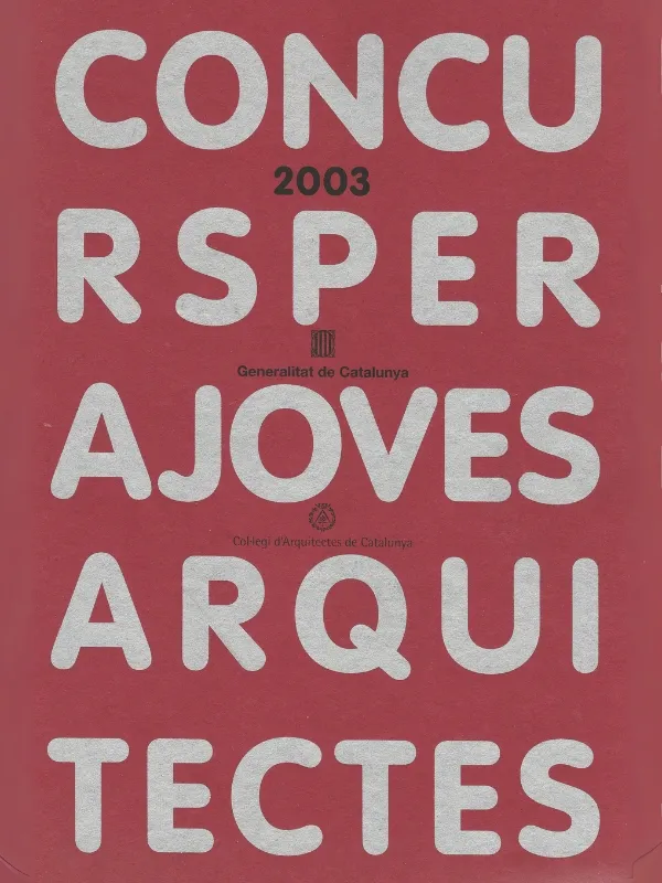 Concurs per a Joves Arquitectes 2003