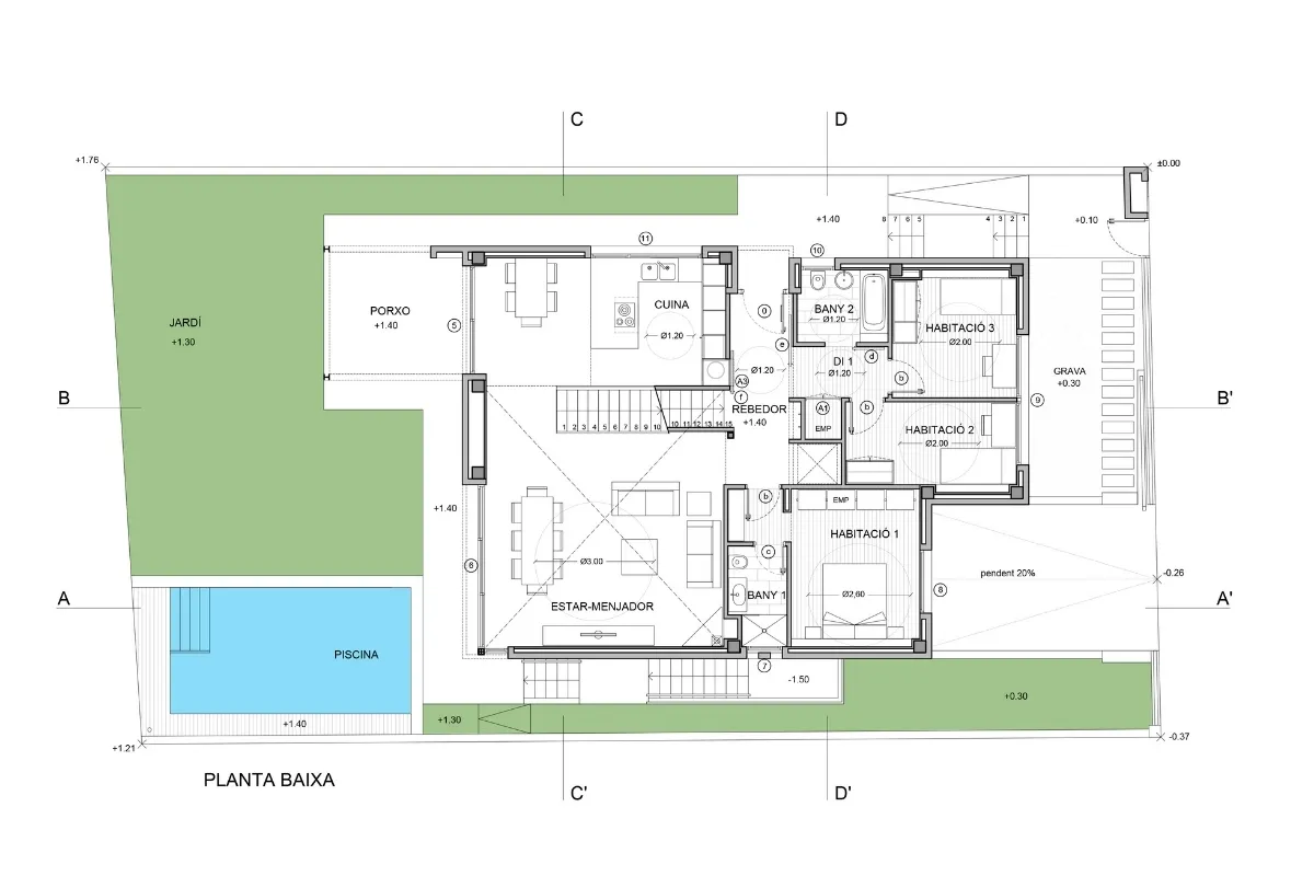Habitatge unifamiliar a Santa Perpètua, estudi Prat & Simó