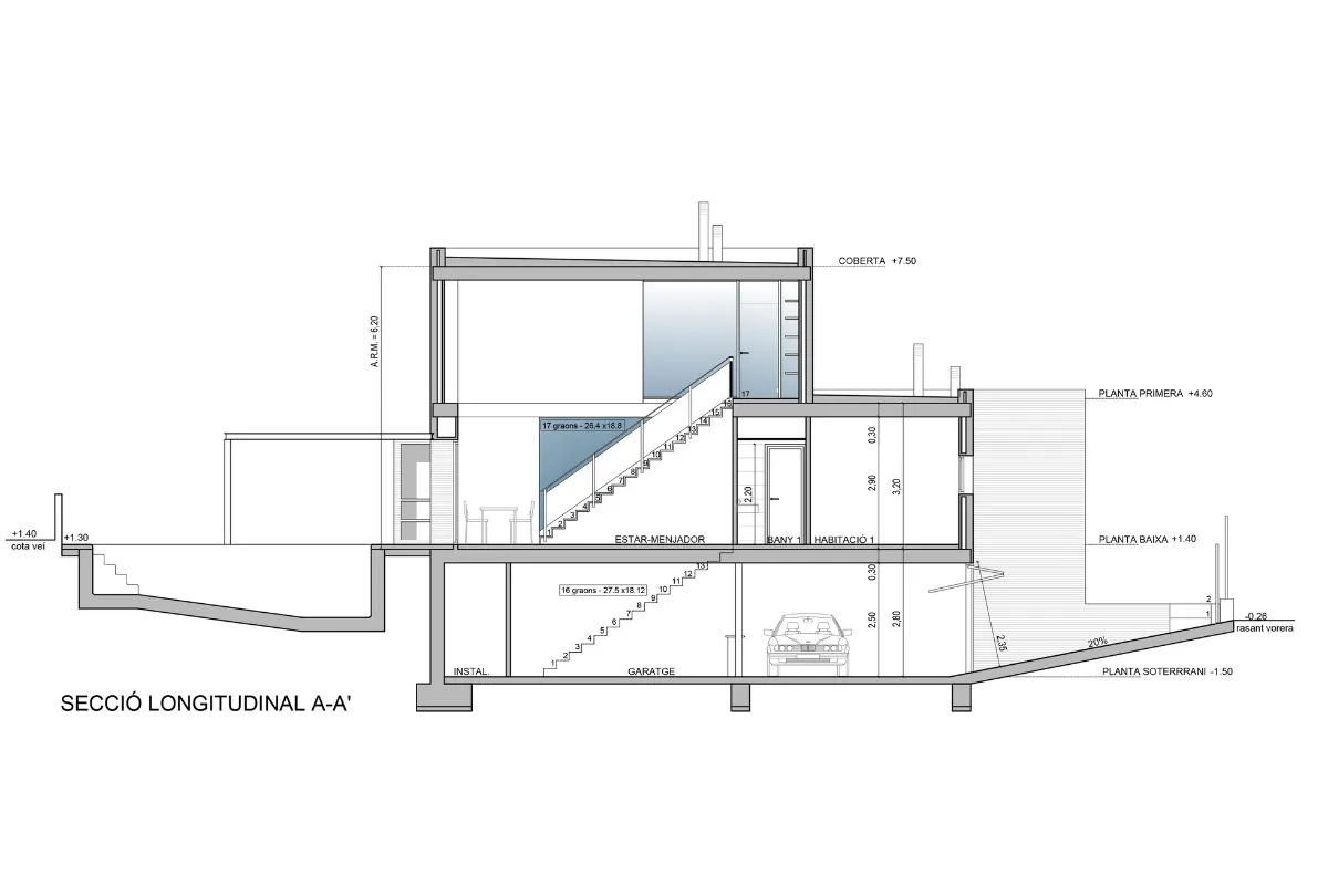 Habitatge unifamiliar a Santa Perpètua, estudi Prat & Simó