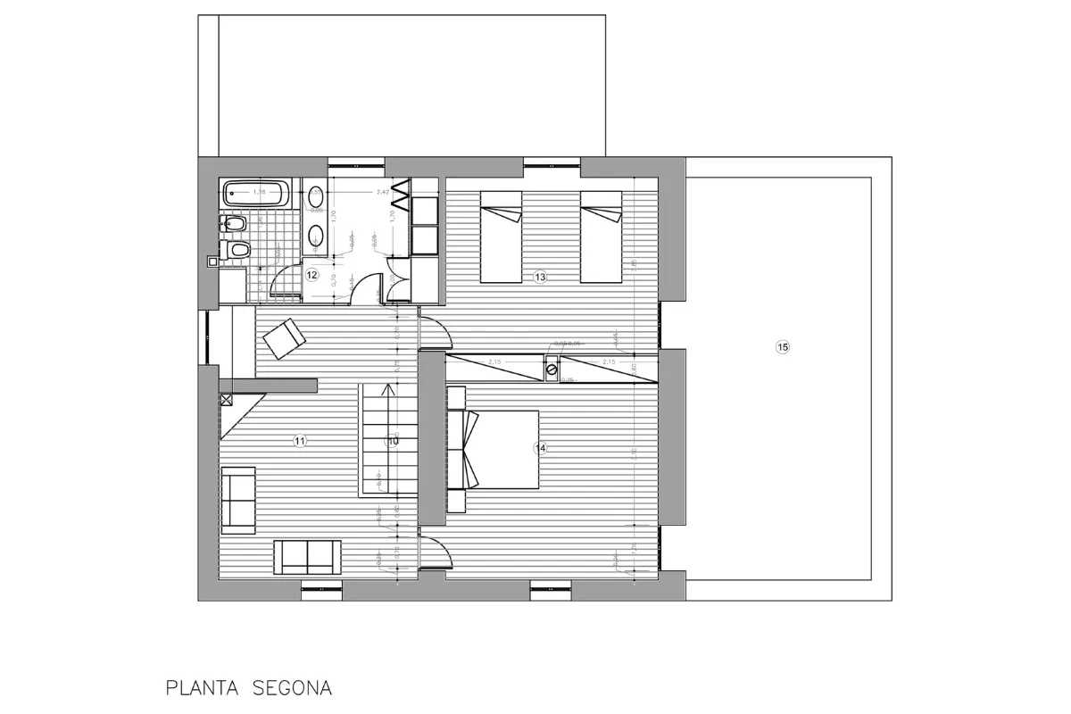 Reforma habitatge Garrigàs, estudi Prat & Simó