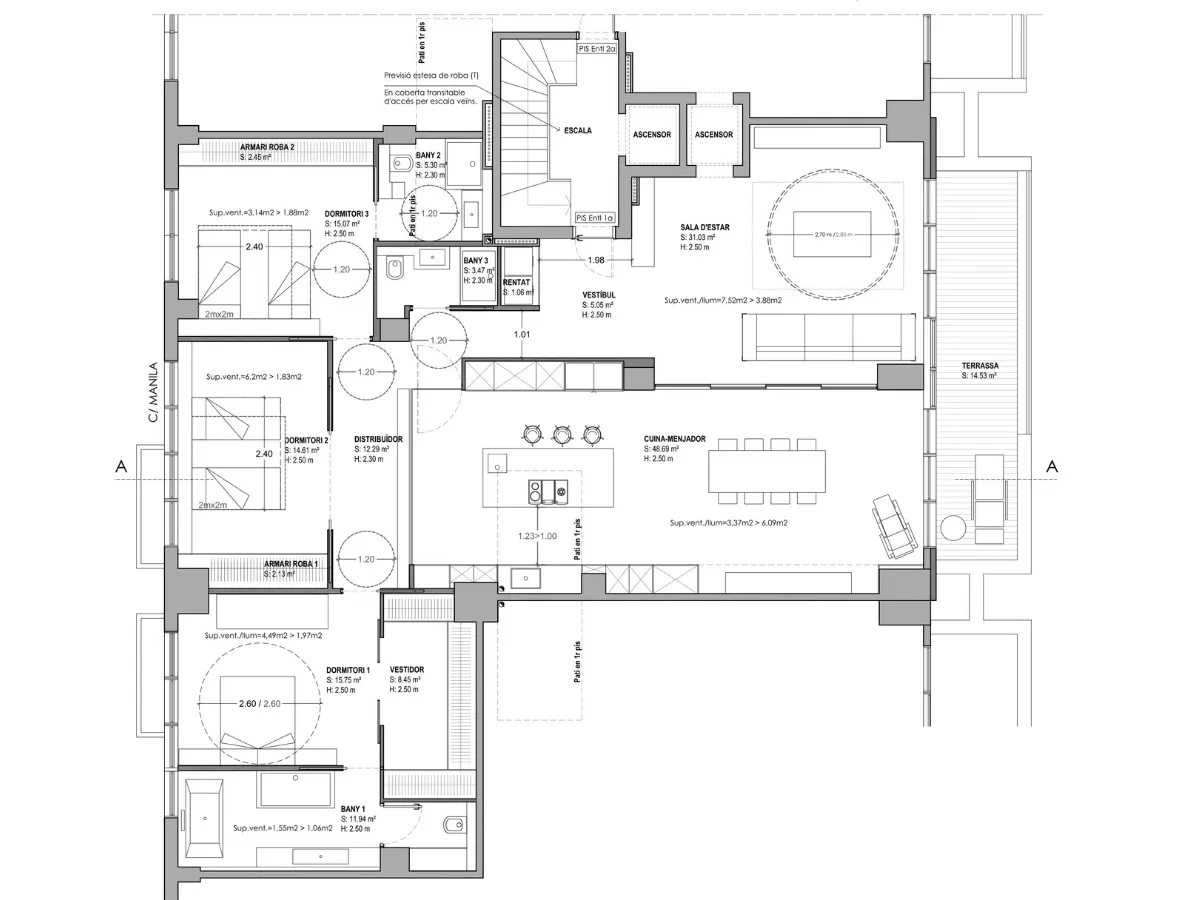 Reforma interior Manila, estudi Prat & Simó